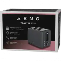 AENO TS1G Electric Toaster, 920-1080W, 2 Slots, 7 Levels, Grey – pilt 3