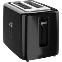AENO TS2B Electric Toaster, 780-930W, Digital Display, 7 Levels, Black