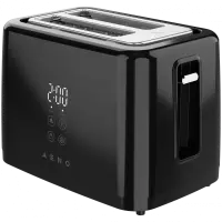 AENO TS2B Electric Toaster, 780-930W, Digital Display, 7 Levels, Black
