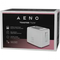 AENO TS2W Electric Toaster, 780-930W, Digital Display, 7 Levels, White – pilt 7