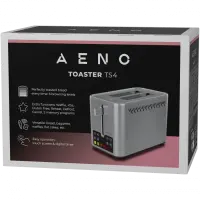 AENO TS4 Electric Toaster, Touch Control, 6 Levels, Memory Programs – pilt 3