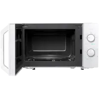 Microwave oven, volume 20L, mechanical control, 800W, 5 power levels, LED lighting, defrosting, cooking end signal, color: White
