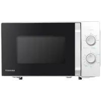 Microwave oven, volume 20L, mechanical control, 800W, 5 power levels, LED lighting, defrosting, cooking end signal, color: White