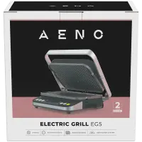 AENO EG5 Electric Grill, 2000W, 6 Programs, Defrost, 320×220 mm, Black – pilt 4
