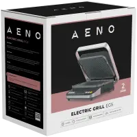 AENO EG5 Electric Grill, 2000W, 6 Programs, Defrost, 320×220 mm, Black – pilt 9