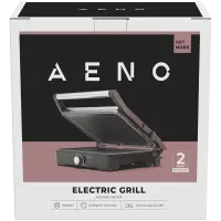 AENO EG2 Electric Grill, 2000W, Temp Regulation, 290×234 mm, Black – pilt 2