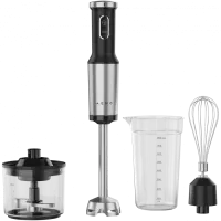 AENO HB4B Hand Blender Set, 1200W, Tiger Teeth Cutter, Whisk, Black