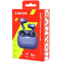 CANYON headset OnGo TWS-10 ANC+ENC Purple