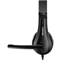 CANYON PC headset CHSU-1 PC Mic USB 2m Black – pilt 2