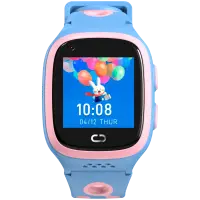 Canyon Kids Watch ZEFIR KW-49 E-SIM 4G GPS WiFi Video Music Games English learning, Pink&Blue