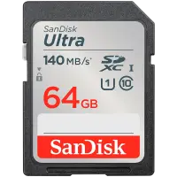 SANDISK Ultra 64GB SDXC Memory Card 140MB/s