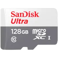 SANDISK Ultra microSDXC 128GB 100MB/s Class 10 UHS-I (4x6 pack size)