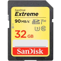SANDISK Extreme 32GB Memory Card up to 100MB/s, UHS-I, Class 10, U3, V30