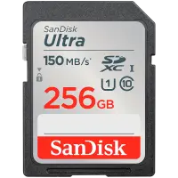 SANDISK Ultra 256GB SDXC Memory Card 150MB/s
