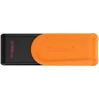 Kingston  256GB Portable USB 3.2 Gen 1 DataTraveler Exodia S (Black/Orange)