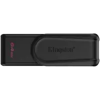 Kingston  64GB Portable USB 3.2 Gen 1 DataTraveler Exodia S (Black/Black)