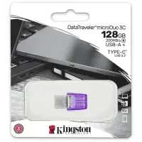 Kingston 128GB DataTraveler microDuo 3C 200MB/s dual USB-A + USB-C – pilt 3