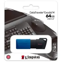 Kingston 64GB USB3.2 Gen 1 DataTraveler Exodia M (Black + Blue) – pilt 3