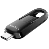 SANDISK Ultra Slider USB Type-C Flash Drive, 256GB USB 3.2 Gen 1 Performance with a Retractable Connector