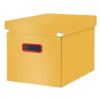 Pappkast kaanega 320x310x360mm LEITZ Cosy Click & Store kollane