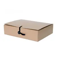 Arhiivikarp SMLT 8cm nööpkinnitusega pruun