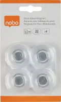 Tahvlimagnetid klaastahvlile NOBO Strong 30mm läbipaistvad 4tk pakis