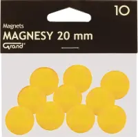 Tahvlimagnetid 20mm kollane 10tk pakis GRAND