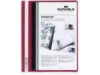 Kiirköitja A4 DURABLE Duraplus esikaane taskuga punane