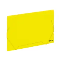 Plastmapp kummiga GRAND A4 läbipaistev kollane