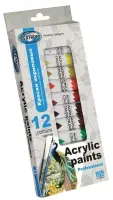 Akrüülvärv CENTRUM 12ml x 12 erinevat värvi pakis