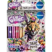 Viltpliiatsid CENTRUM Jumbo Glitter 10 värvi