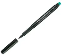 Permanentne marker FABER-CASTELL Multimark 1523 S/0,4mm kustukummiga must