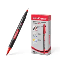 Permanentne marker ERICH KRAUSE P-80 kahe otsaga 0,5/2,0mm punane