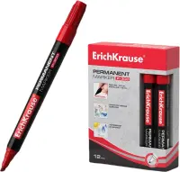 Permanentne marker ERICH KRAUSE P-300 0.5-4.6mm lõigatud otsaga punane