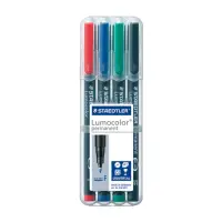Permanentne marker OHP STAEDTLER Lumocolor 318 F 0,6mm 4 värvi komplekt