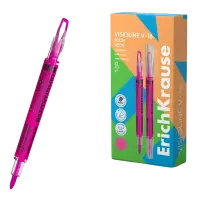 Tekstimarker kahe otsaga ERICH KRAUSE Visioline V-16 Zoom Neon roosa