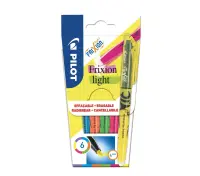 Tekstimarker kustutatav PILOT Frixion Light 4mm 6 värvi komplekt