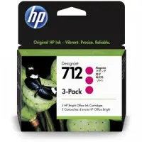 HP 712 3-pack (3ED78A) Ink Cartridge, Magenta