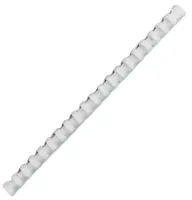 Köitespiraal 8mm (21-40 lehte) plast valge