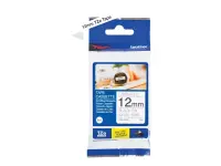 Kleepkirjalint BROTHER TZE231S2 must/valge 12mm 4m