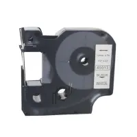Kleepkirjalint/markeerimislint DYMO A45013 12mm must/valgel analoog