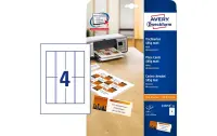 Nimesildikaart AVERY Zweckform 110x40mm 185g mikroperf.-ga 25 lehte matt valge