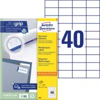 Kleebisetikett AVERY Zweckform 52,5x29,7mm 100 lehte (3651)