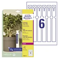 Kilesildid vee ja rebenemiskindlad AVERY Zweckform 250x25mm 10 lehte pakis