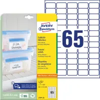 Kleebisetikett külmutatud toodetele AVERY Zweckform 38,1x21,2mm 25 lehte pakis