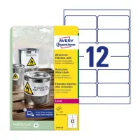 Kleebisetikett polüesterkilest ilmastikukindel AVERY Zweckform 99,1x42,3mm 20l permenentse liimiga (L4776-20)