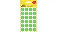 Kleebisetikett AVERY Zweckform Q18mm neoonroheline 96 tk