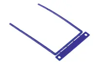 Arhiiviklamber traadiga F-Binder 100tk sinine
