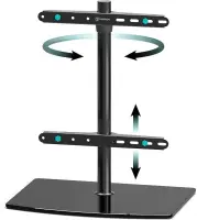 TV SET ACC DESKTOP STAND/32-75&amp;quot; BLACK PT3-B ONKRON