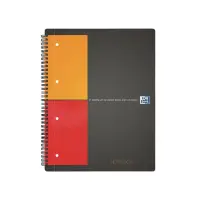 Kaustik spiraalköites A4+ ruuduline OXFORD International Notebook kartongkaaned 80 lehte